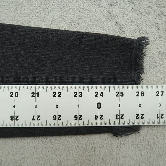 American Eagle Jeans Women's Size 8R Gray Super Low Jegging 26" Inseam Destroyed - Picture 5 of 16